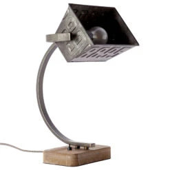 BRILLIANT Lampe à Poser En Métal Drake Avec Pied En Bois -EGLO || By Rydens || Lucande Soldes 1509608 5