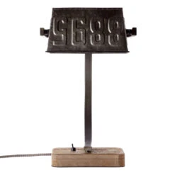 BRILLIANT Lampe à Poser En Métal Drake Avec Pied En Bois -EGLO || By Rydens || Lucande Soldes 1509608 6