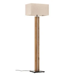 Lampadaire Elegance Dimmable, Placage Chêne, Beige -EGLO || By Rydens || Lucande Soldes 1573479 3