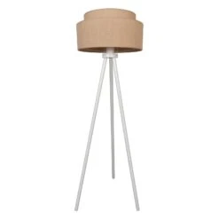 Lampadaire Boho Jute, Brun Nature, Haut 145cm