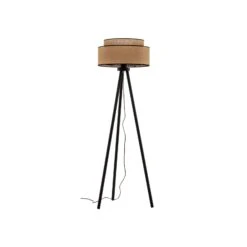 Lampadaire Boho Jute & Black, Hauteur 145cm -EGLO || By Rydens || Lucande Soldes 2616281 3