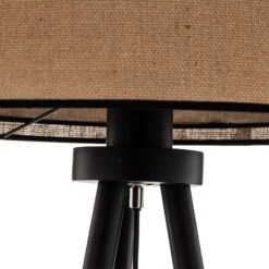 Lampadaire Boho Jute & Black, Hauteur 145cm -EGLO || By Rydens || Lucande Soldes 2616281 6