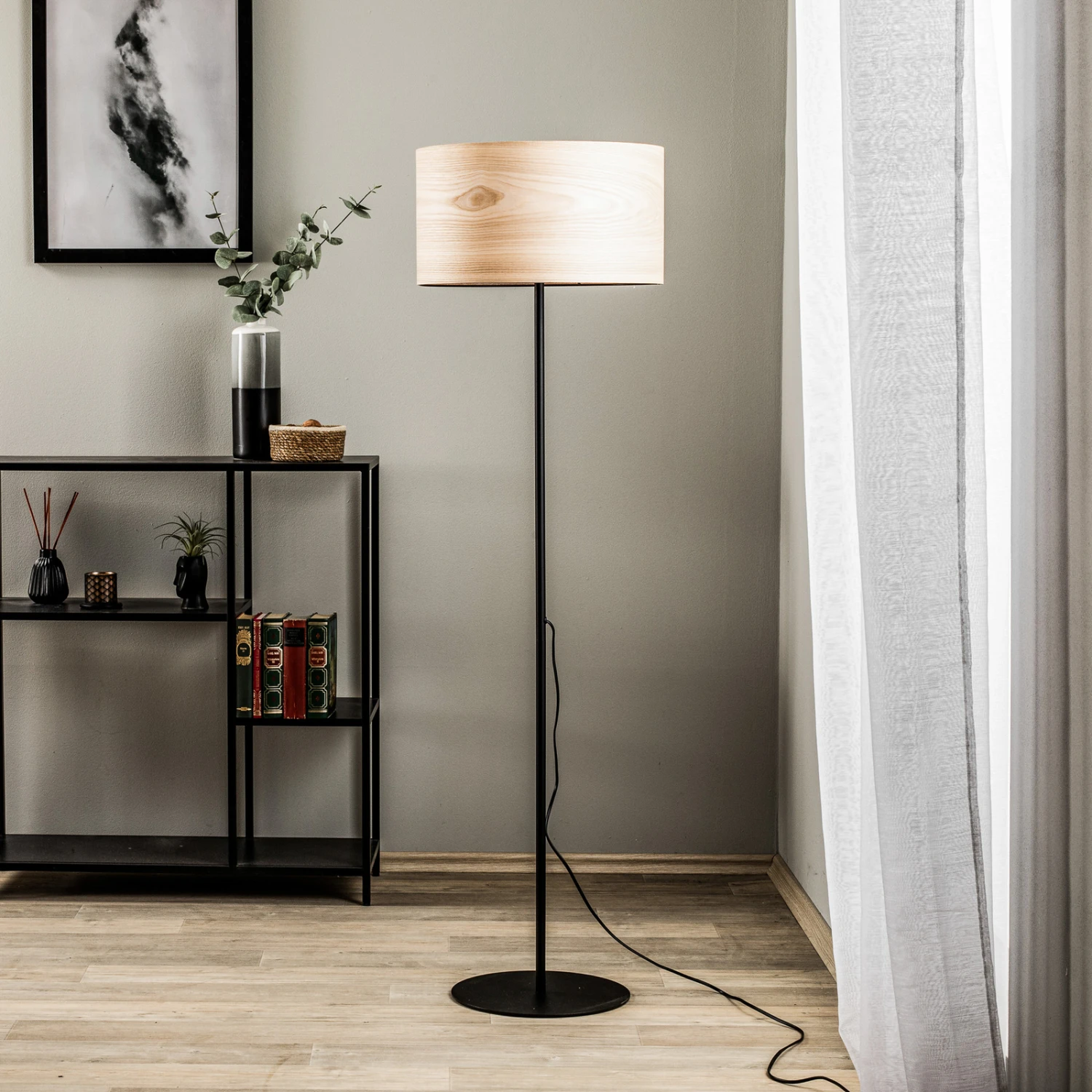 Envolight Veneer Lampadaire Bois De Cœur Frêne 4 Envolight Veneer Lampadaire Bois De Cœur Frêne – Image 2