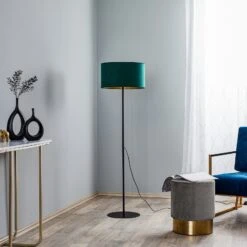 Lampadaire Golden Roller Vert Foncé/doré -EGLO || By Rydens || Lucande Soldes 2616433 2