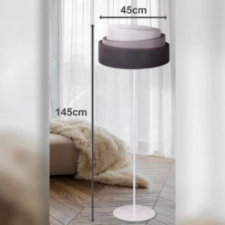 Lampadaire Pastell Trio Gris Foncé/gris/gris Clair -EGLO || By Rydens || Lucande Soldes 2616497 3