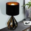 EGLO Lampe à Poser Carlton Noire/cuivrée -EGLO || By Rydens || Lucande Soldes 3032778