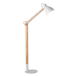 Sveva Lampadaire En Bois, Blanc/frêne -EGLO || By Rydens || Lucande Soldes 3502846 2