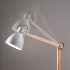 Sveva Lampadaire En Bois, Blanc/frêne -EGLO || By Rydens || Lucande Soldes 3502846 4