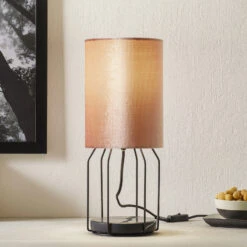 Schöner Wohnen Grace Lampe à Poser Rosée