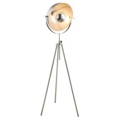 Globo Lampadaire Trépied Nosy Nickel/argent -EGLO || By Rydens || Lucande Soldes 4015065 2