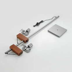 Lindby Asya Lampadaire, Bois, Chromé -EGLO || By Rydens || Lucande Soldes 4018311 7