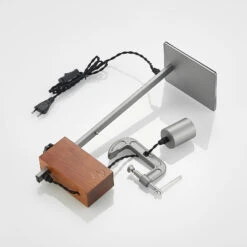 Lindby Asya Lampe à Poser, Bois, Chromée -EGLO || By Rydens || Lucande Soldes 4018312 8