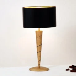 Magnifique Lampe à Poser INNOVAZIONE En Fer, Doré