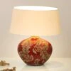 Lampe à Poser Toulouse Ovale, Hauteur 43 cm, Rouge -EGLO || By Rydens || Lucande Soldes 4512291