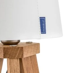 HerzBlut Tre Lampe à Poser, Chêne Huilé, 42 cm -EGLO || By Rydens || Lucande Soldes 4543145 5
