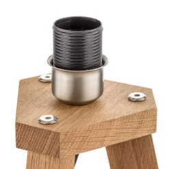 HerzBlut Tre Lampe à Poser, Chêne Huilé, 42 cm -EGLO || By Rydens || Lucande Soldes 4543145 8