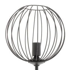 Lampadaire Cumera Noir Avec Un Abat-jour Cage -EGLO || By Rydens || Lucande Soldes 4549191 4