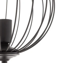 Lampadaire Cumera Noir Avec Un Abat-jour Cage -EGLO || By Rydens || Lucande Soldes 4549191 6