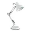 Lampe à Poser Kelly Avec Bras Articulé, E27, Blanc -EGLO || By Rydens || Lucande Soldes 5001780