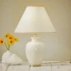 Lampe à Poser Blanche GIARDINO CRACLEE 40 Cm -EGLO || By Rydens || Lucande Soldes 5506934
