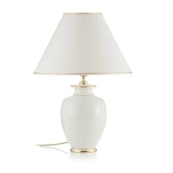 Lampe à Poser Blanche GIARDINO CRACLEE 40 Cm -EGLO || By Rydens || Lucande Soldes 5506934 2