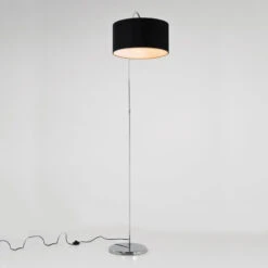Lampadaire Arqué GOOSENECK à Abat-jour Noir -EGLO || By Rydens || Lucande Soldes 5517011 2