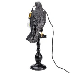 KARE Animal Sitting Crow Lampe à Poser Noire -EGLO || By Rydens || Lucande Soldes 5517793 5