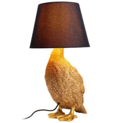KARE Animal Duck Lampe à Poser, Abat-jour Tissu