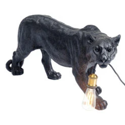 KARE Animal Bagheera Lampe Panthère Noire -EGLO || By Rydens || Lucande Soldes 5517835 2