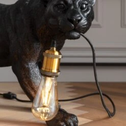 KARE Animal Bagheera Lampe Panthère Noire -EGLO || By Rydens || Lucande Soldes 5517835 6