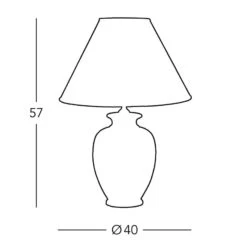 Lampe à Poser Giardino Avorio En Blanc-doré Ø40 cm 7 Lampe à Poser Giardino Avorio En Blanc-doré Ø40 cm -EGLO || By Rydens || Lucande Soldes 5560438 2
