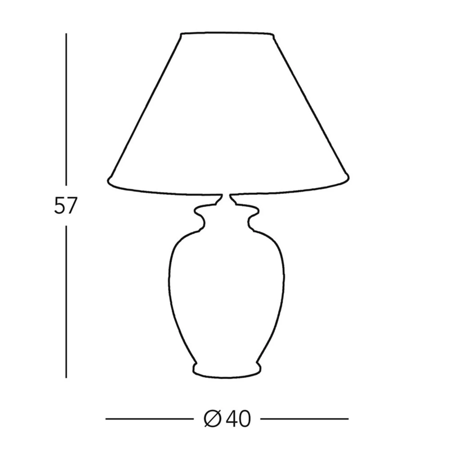 Lampe à Poser Giardino Avorio En Blanc-doré Ø40 cm 5 Lampe à Poser Giardino Avorio En Blanc-doré Ø40 cm – Image 3