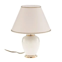 Lampe à Poser Giardino Avorio En Blanc-doré Ø25 cm -EGLO || By Rydens || Lucande Soldes 5562035 3