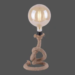 Lampe à Poser Rope En Corde épaisse -EGLO || By Rydens || Lucande Soldes 6002997 2