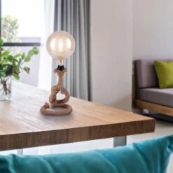 Lampe à Poser Rope En Corde épaisse -EGLO || By Rydens || Lucande Soldes 6002997 3
