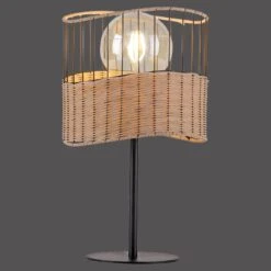Lampe à Poser Reed En Bois Et Métal -EGLO || By Rydens || Lucande Soldes 6003092 4
