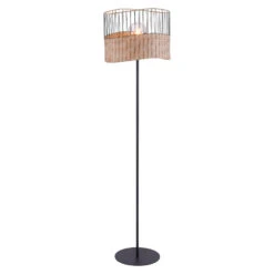 Lampadaire Reed En Bois Et Métal -EGLO || By Rydens || Lucande Soldes 6003093 3