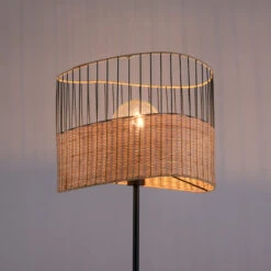 Lampadaire Reed En Bois Et Métal -EGLO || By Rydens || Lucande Soldes 6003093 4