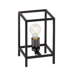 Lampe à Poser Fabio, Rectangulaire, Noire -EGLO || By Rydens || Lucande Soldes 6003225 2