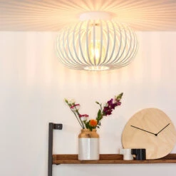 Plafonnier Cage Manuela, Ø 40 cm, Blanc 9 Plafonnier Cage Manuela, Ø 40 cm, Blanc -EGLO || By Rydens || Lucande Soldes 6055413 3