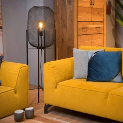 Lampadaire Mesh à Quatre Pieds, Noir -EGLO || By Rydens || Lucande Soldes 6055785 2