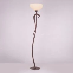 Lampadaire à éclairage Indirect Samuele, Crème