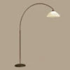 Lampe Arquée Samuele, Profondeur 165 cm Scavo-brun 1 Lampe Arquée Samuele, Profondeur 165 cm Scavo-brun -EGLO || By Rydens || Lucande Soldes 6059309