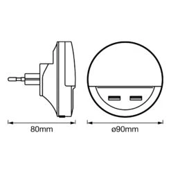 LEDVANCE Lunetta USB Veilleuse LED Avec Port USB -EGLO || By Rydens || Lucande Soldes 6106168 8