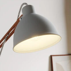 Lampe à Poser Skansen Réglable, Grise -EGLO || By Rydens || Lucande Soldes 6118041 4