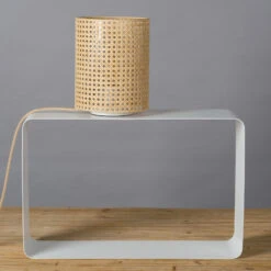 Wiener Geflecht Lampe à Poser Abat-jour De Rotin -EGLO || By Rydens || Lucande Soldes 6124011 2