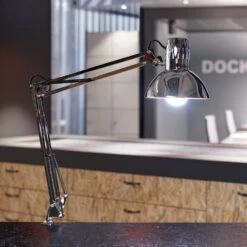 Lampe à Pince MAULstudy, Argenté Brillant