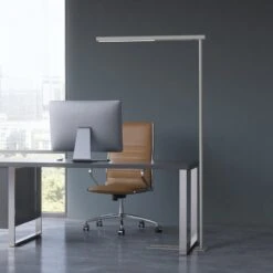 Lampadaire De Bureau LED MAULjet, Argenté