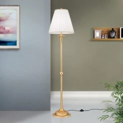 Lampadaire DONATA De Style, Abat-jour Plissé -EGLO || By Rydens || Lucande Soldes 7253141 3