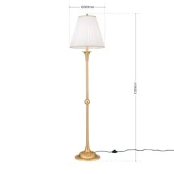 Lampadaire DONATA De Style, Abat-jour Plissé -EGLO || By Rydens || Lucande Soldes 7253141 4